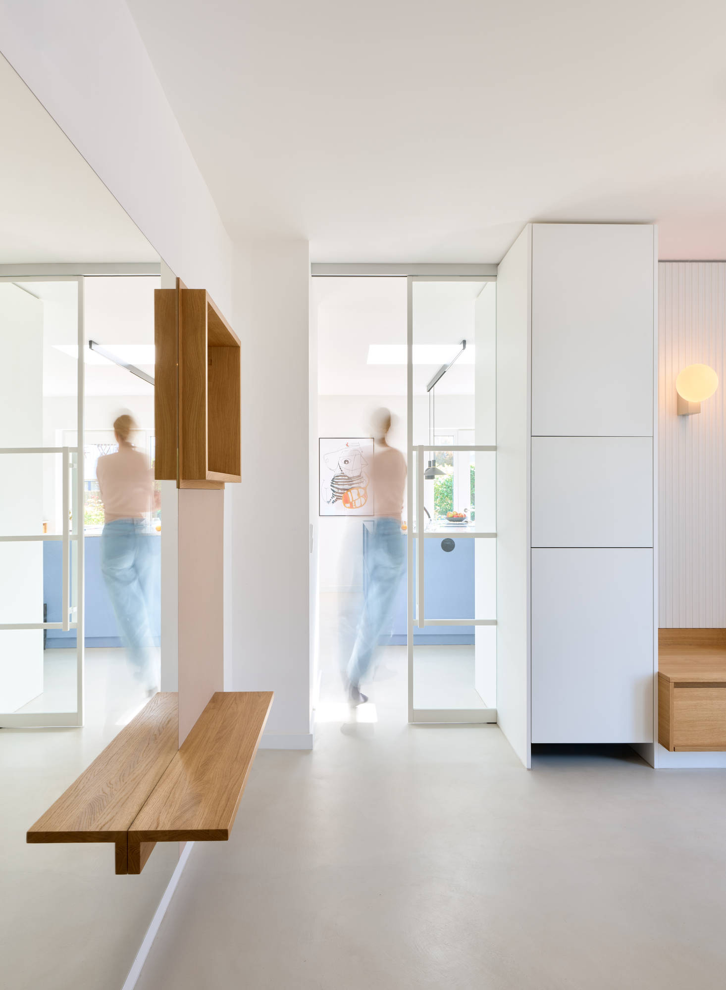 Schiebetür zur neuen Küche